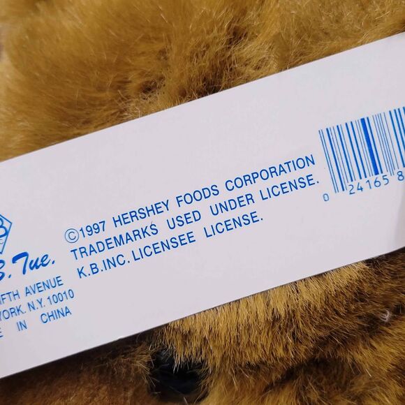 Vintage 1997 Hershey's 13" Teddy Bear Plush Stuffed Animal Original Tag - Picture 4 of 7